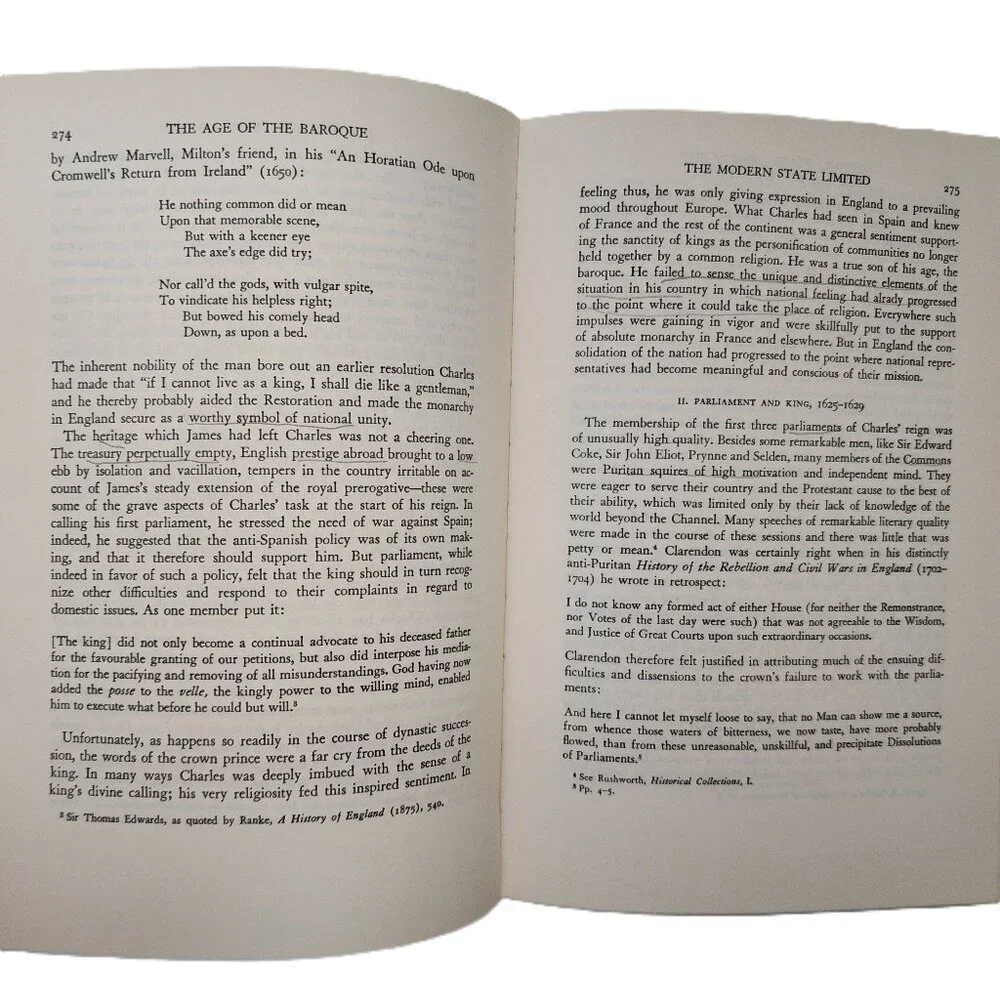 The Age of the Baroque 1610-1660 The Rise of Modern Europe 1952 by CJ Friedrich